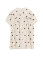 Abito per bambina Donsje beige con ricamo rane - Rubino Kids