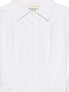 Abito per bambina Douuod Kids bianco con colletto classico - Rubino Kids