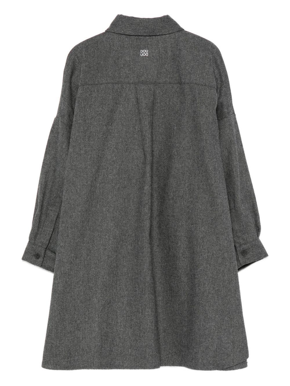 Abito per bambina Douuod Kids grigio con bottoni - Rubino Kids