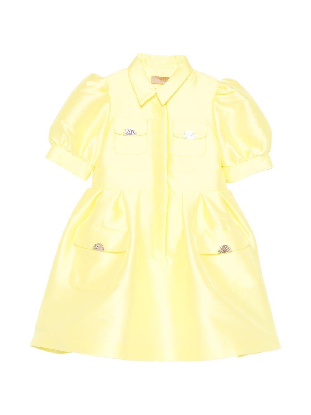 Abito per bambina Elie Saab Junior giallo con maniche a palloncino - Rubino Kids