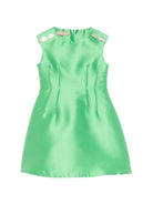 Abito per bambina Elie Saab Junior verde con decorazioni sulle spalle - Rubino Kids