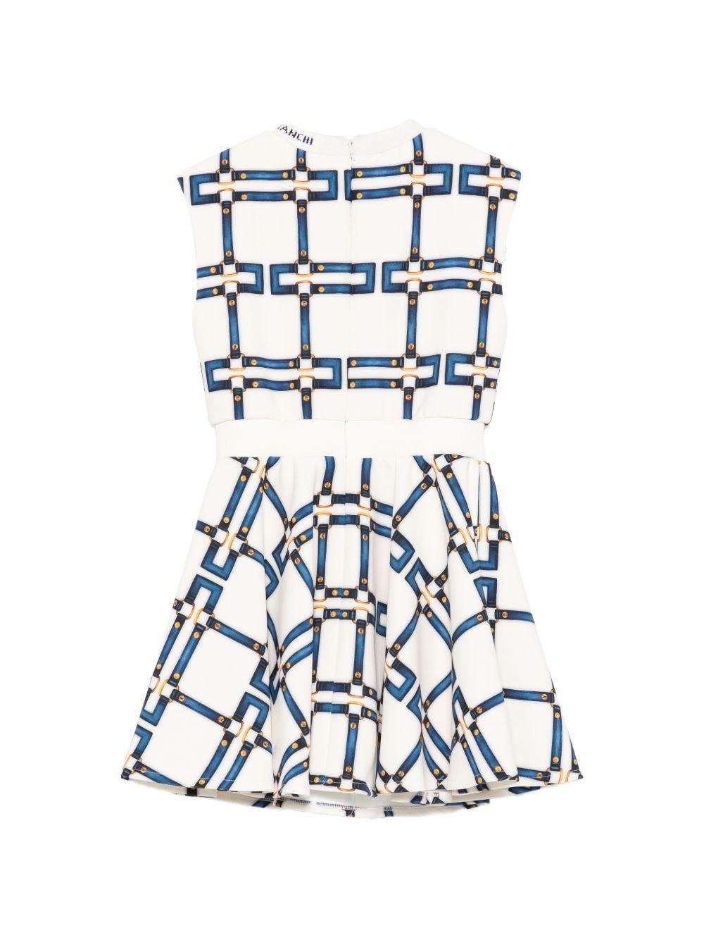 Abito per bambina Elisabetta Franchi la mia bambina bianco con stampa - Rubino Kids