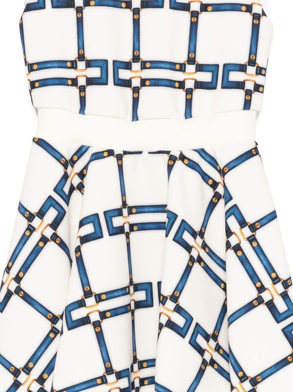 Abito per bambina Elisabetta Franchi la mia bambina bianco con stampa - Rubino Kids