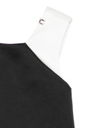 Abito per bambina Elisabetta Franchi La Mia Bambina nero con fiocco posteriore - Rubino Kids