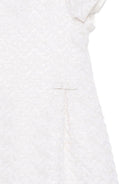 Abito per bambina Emporio Armani Kids bianco con fiocco testurizzato - Rubino Kids