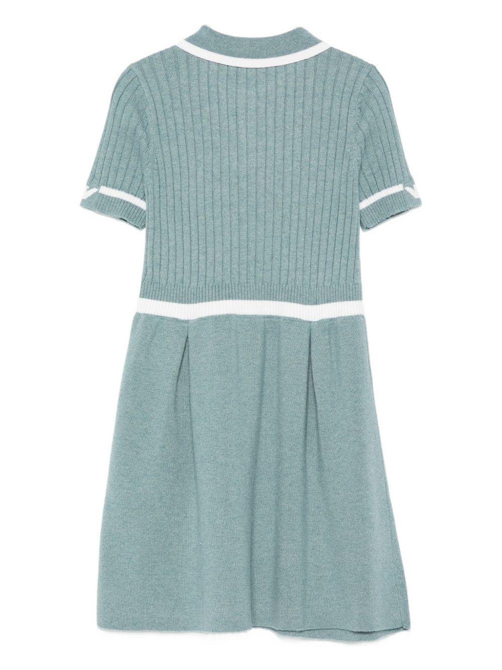 Abito per bambina Emporio Armani Kids grigio con gonna plissettata - Rubino Kids