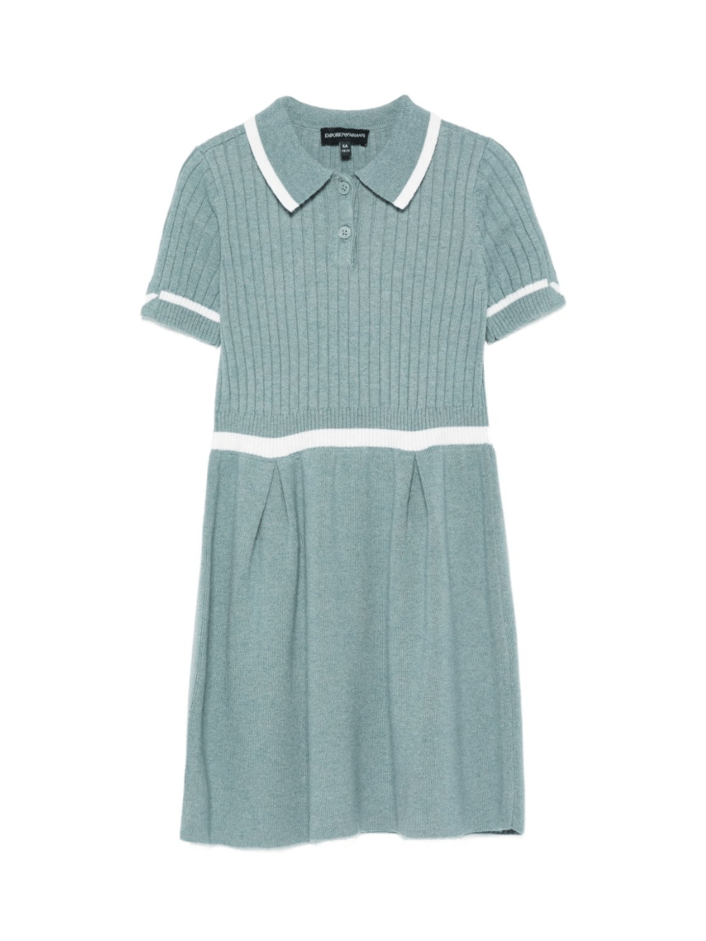 Abito per bambina Emporio Armani Kids grigio con gonna plissettata - Rubino Kids