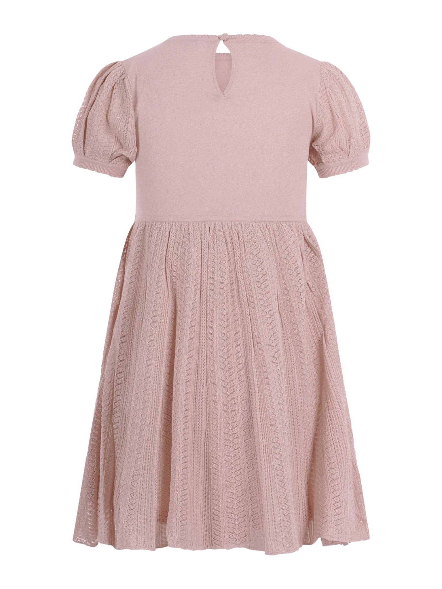 Abito per bambina Emporio Armani Kids rosa con maniche a sbuffo - Rubino Kids
