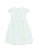 Abito per bambina Emporio Armani Kids verde con ruches - Rubino Kids