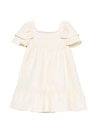 Abito per bambina Etro Kids bianco con stampa paisley - Rubino Kids