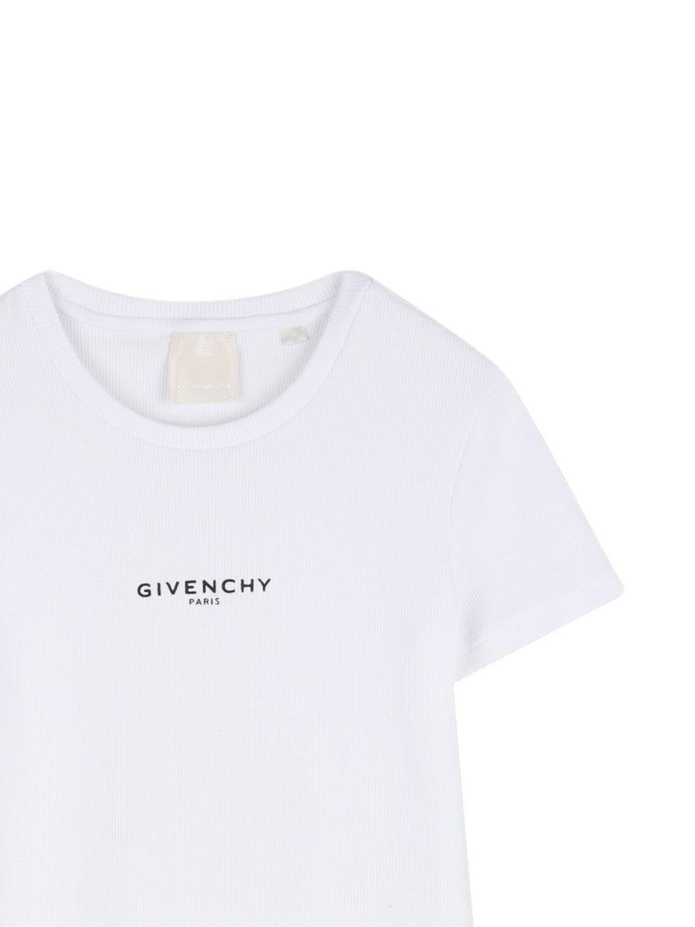 Abito per bambina Givenchy Kids bianco con logo - Rubino Kids