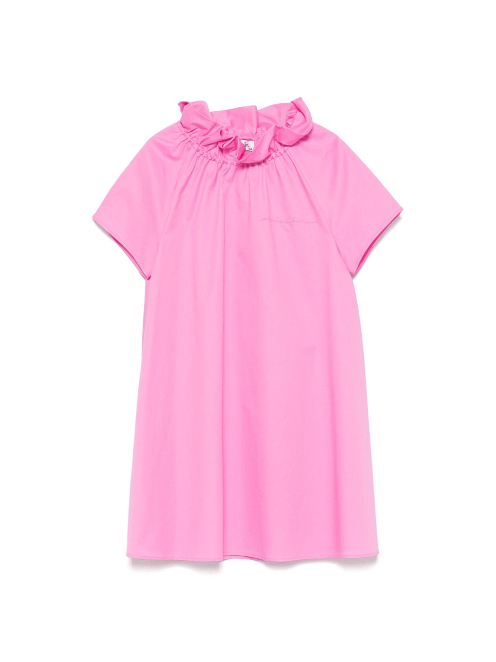 Abito per bambina Il Gufo fucsia in popeline - Rubino Kids