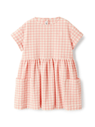 Abito per bambina Il Gufo rosa con motivo a quadri - Rubino Kids