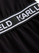 Abito per bambina Karl Lagerfeld Kids nero con banda logo - Rubino Kids