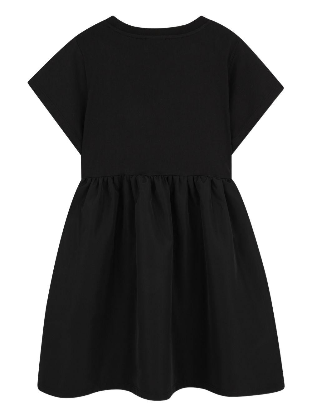 Abito per bambina Kenzo Kids nero con vita elasticizzata - Rubino Kids