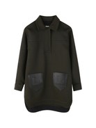 Abito per bambina Lanvin Enfant nero con ricamo con logo - Rubino Kids