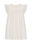 Abito per bambina Louise Misha Kids bianco con ricamo all - over - Rubino Kids