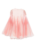 Abito per bambina Maison Ava rosa con decorazione in cristalli - Rubino Kids