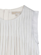 Abito per bambina Michael Kors Kids bianco plissettato - Rubino Kids