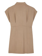 Abito per bambina Michael Kors Kids marrone con tasca applicata - Rubino Kids