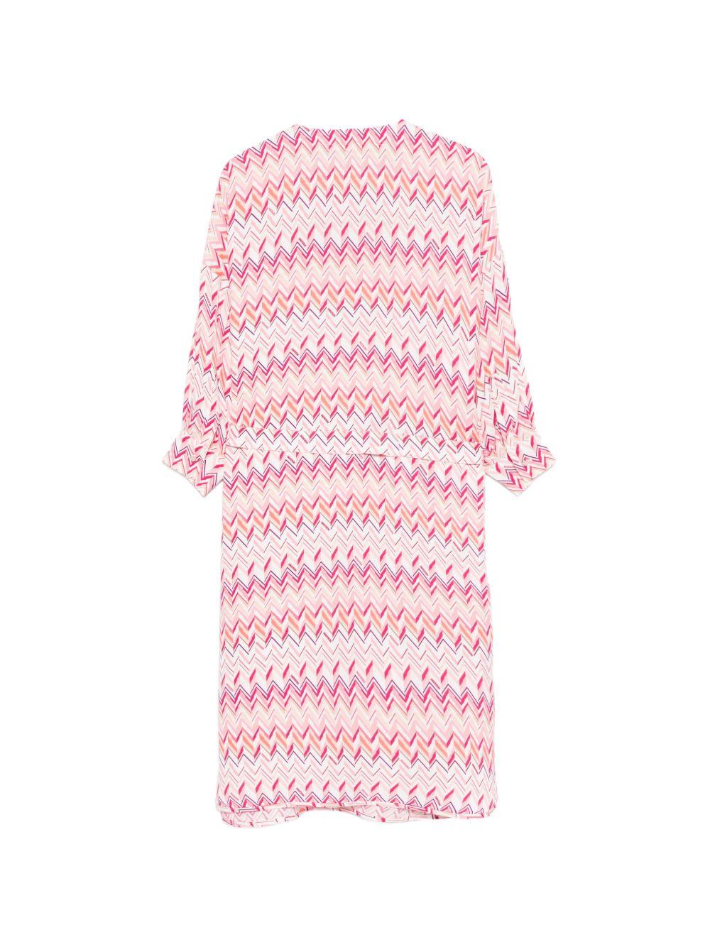 Abito per bambina Missoni Kids rosa a zig zag - Rubino Kids