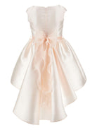 Abito per bambina Monnalisa beige con dettaglio con fiocco - Rubino Kids