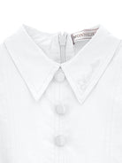 Abito per bambina Monnalisa bianco con dettaglio con fiocco - Rubino Kids