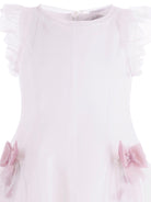 Abito per bambina Monnalisa bianco con fiocco - Rubino Kids