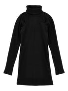 Abito per bambina Monnalisa nero con dettaglio cut - out - Rubino Kids