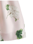 Abito per bambina Monnalisa rosa a fiori con cintura - Rubino Kids