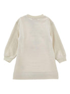 Abito per bambina Monnalisa x Disney bianco con stampa Minnie Mouse - Rubino Kids