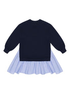 Abito per bambina Moschino Kids blu modello felpa - Rubino Kids