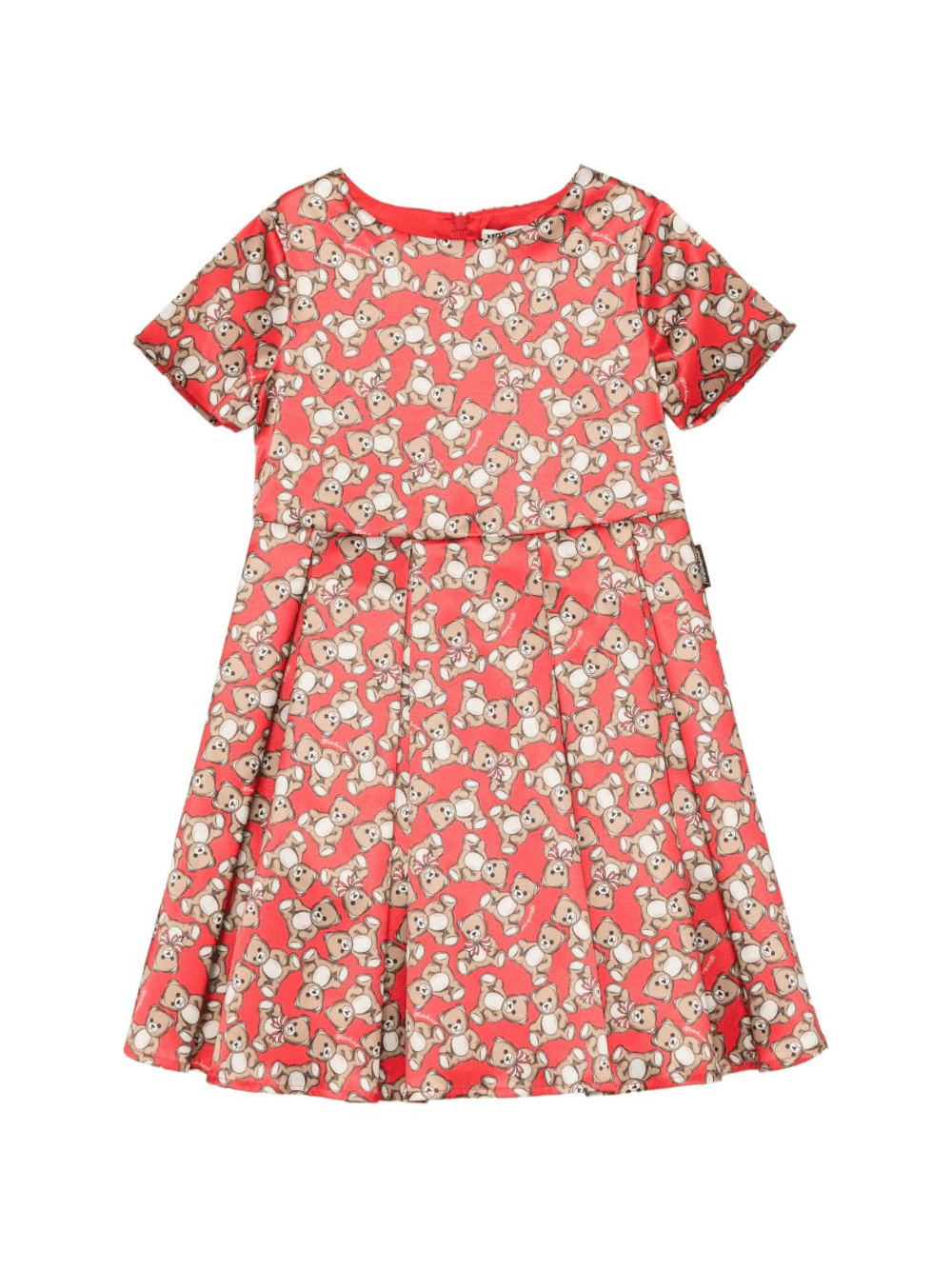 Abito per bambina Moschino Kids rosso con stampa Teddy Bear - Rubino Kids