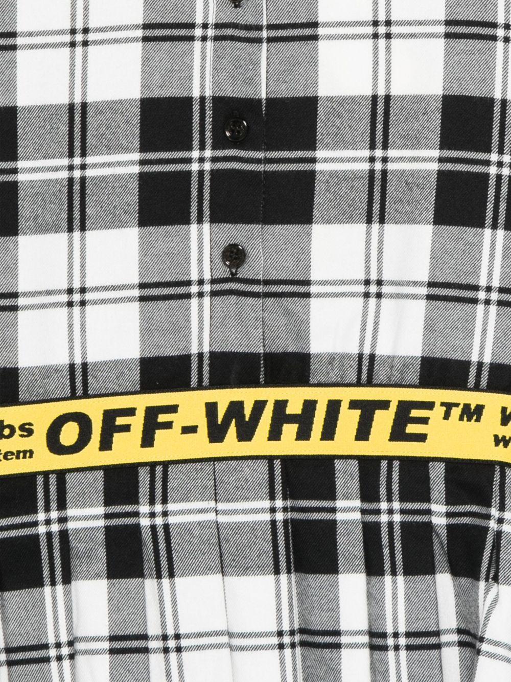 Abito per bambina Off - White Kids modello camicia a quadri - Rubino Kids