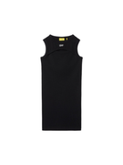 Abito per bambina Off - White Kids Off - stamp nero a coste - Rubino Kids