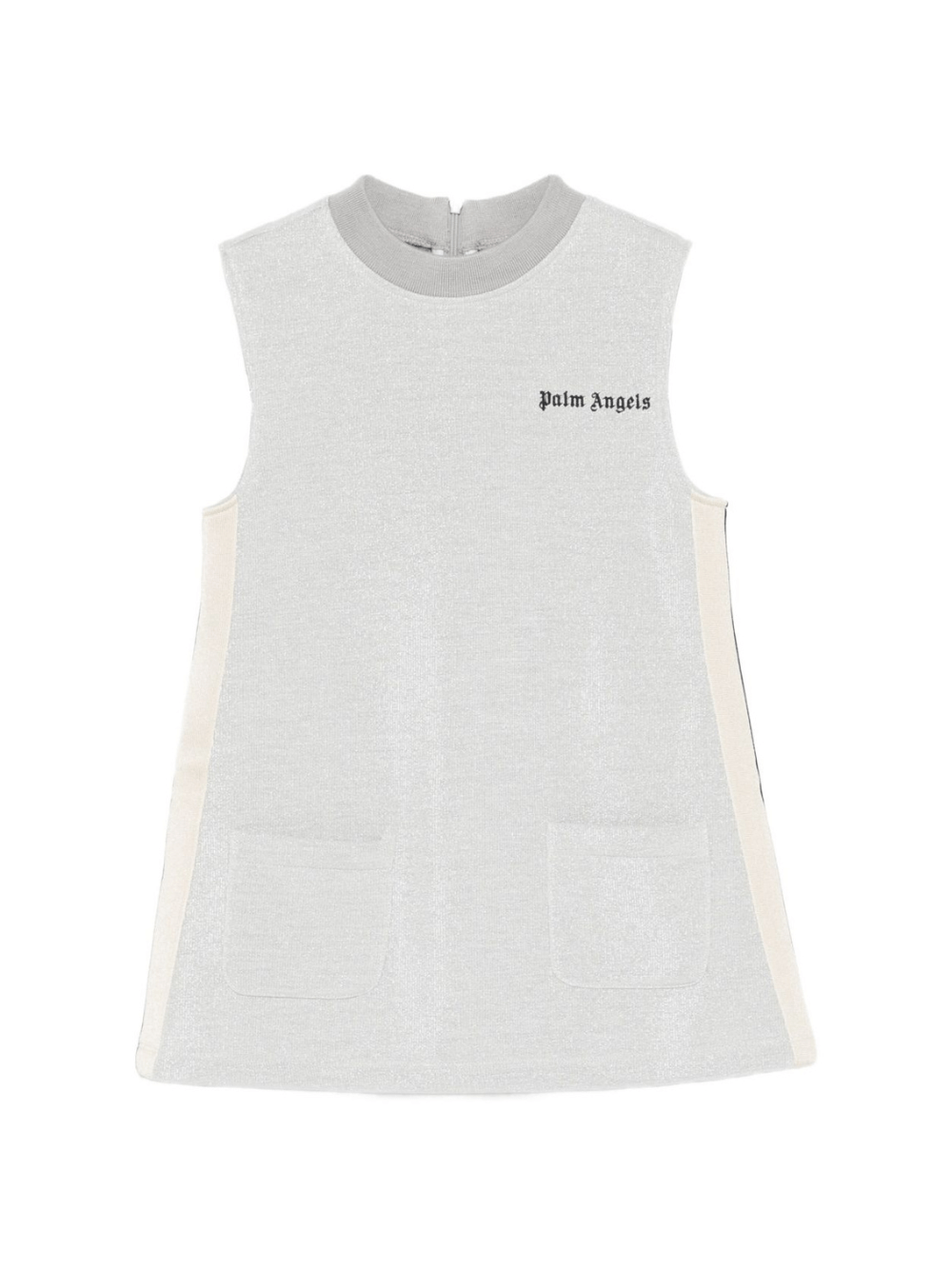 Abito per bambina Palm Angels Kids grigio smanicato - Rubino Kids