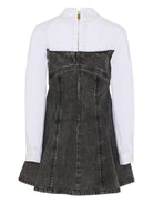 Abito per bambina Pinko Kids multicolore con colletto a punta - Rubino Kids