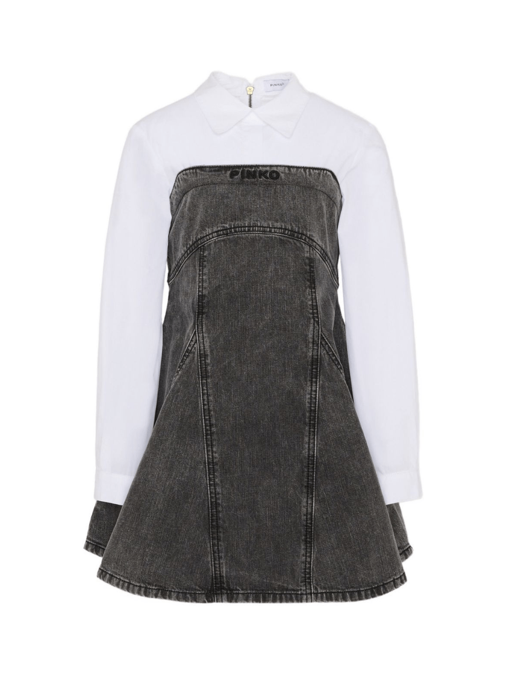 Abito per bambina Pinko Kids multicolore con colletto a punta - Rubino Kids