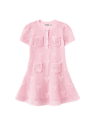 Abito per bambina Self - Portrait rosa con decorazione - Rubino Kids