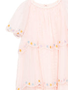 Abito per bambina Stella McCartney Kids rosa con design a strati - Rubino Kids