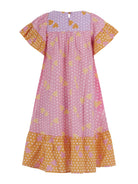 Abito per bambina Stella McCartney Kids rosa con stampa grafica cuori all - over - Rubino Kids