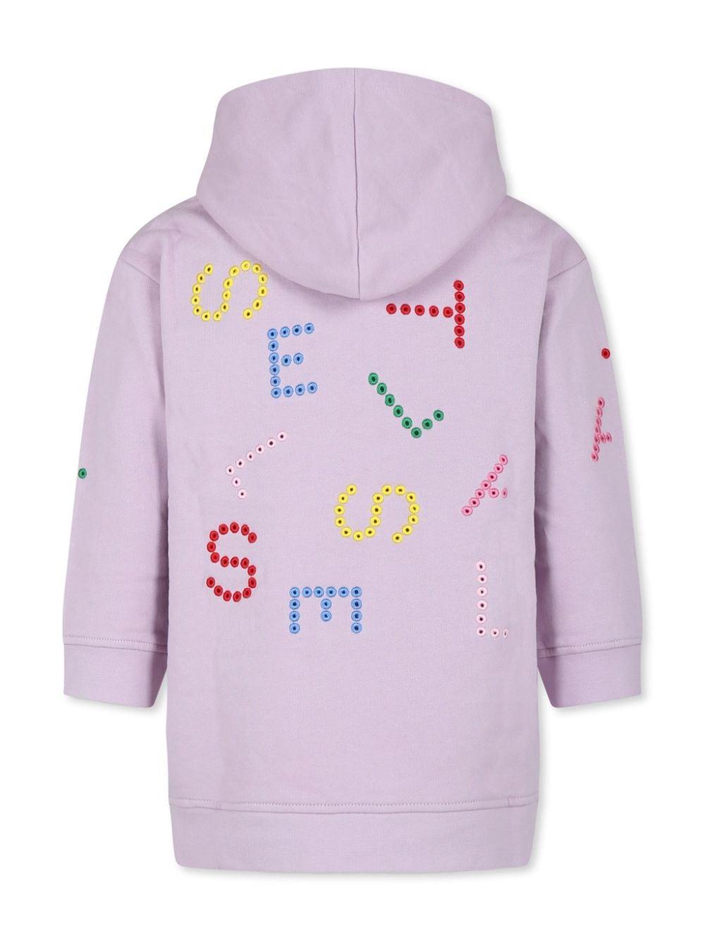 Abito per bambina Stella McCartney Kids viola con cappuccio - Rubino Kids
