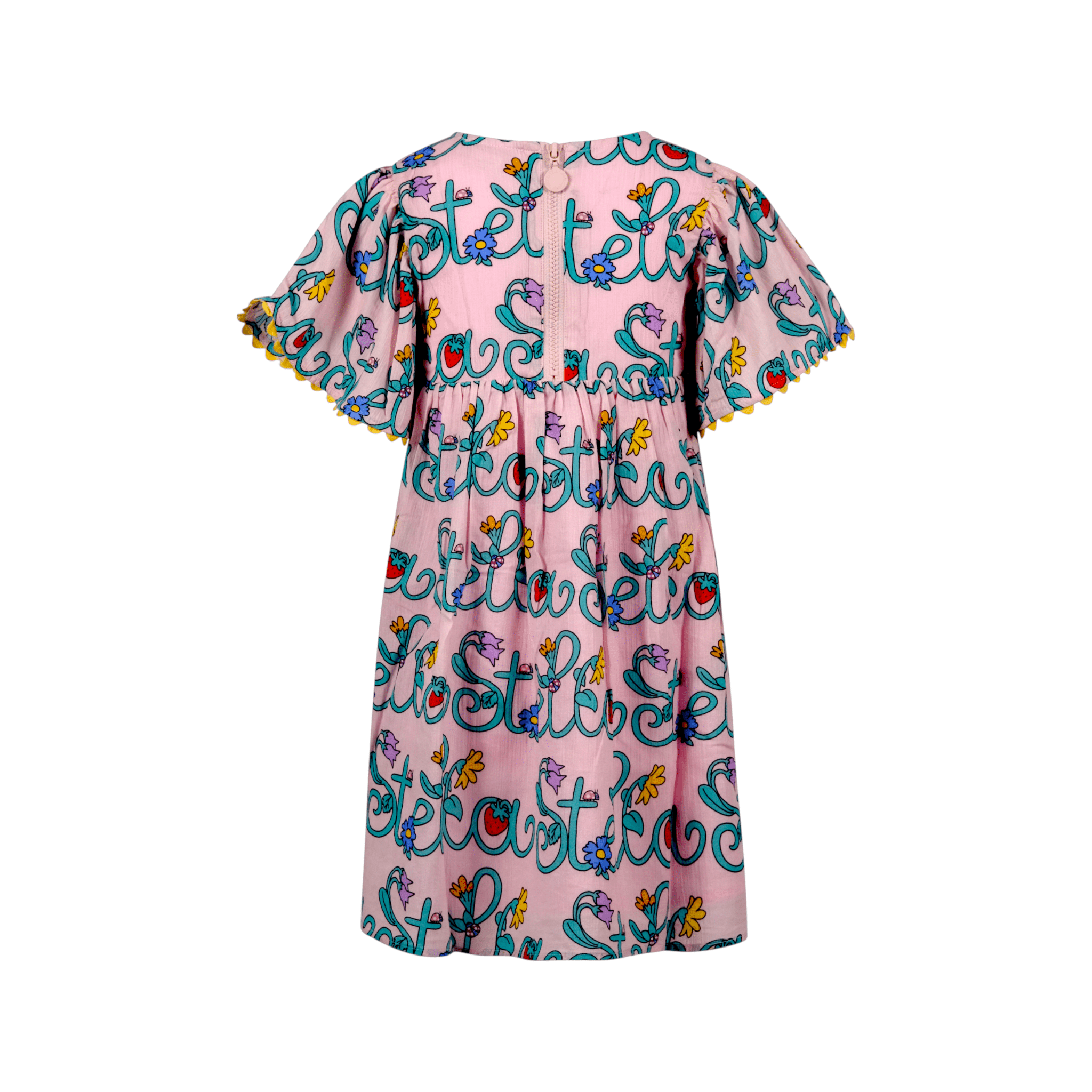 Abito per bambina Stella McCartney rosa con stampa all - over - Rubino Kids