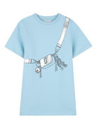 Abito per bambina The Marc Jacobs Kids azzurro con stampa grafica sul davanti - Rubino Kids