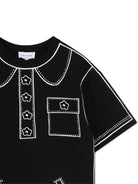 Abito per bambina The Marc Jacobs Kids nero con dettagli ricamati - Rubino Kids