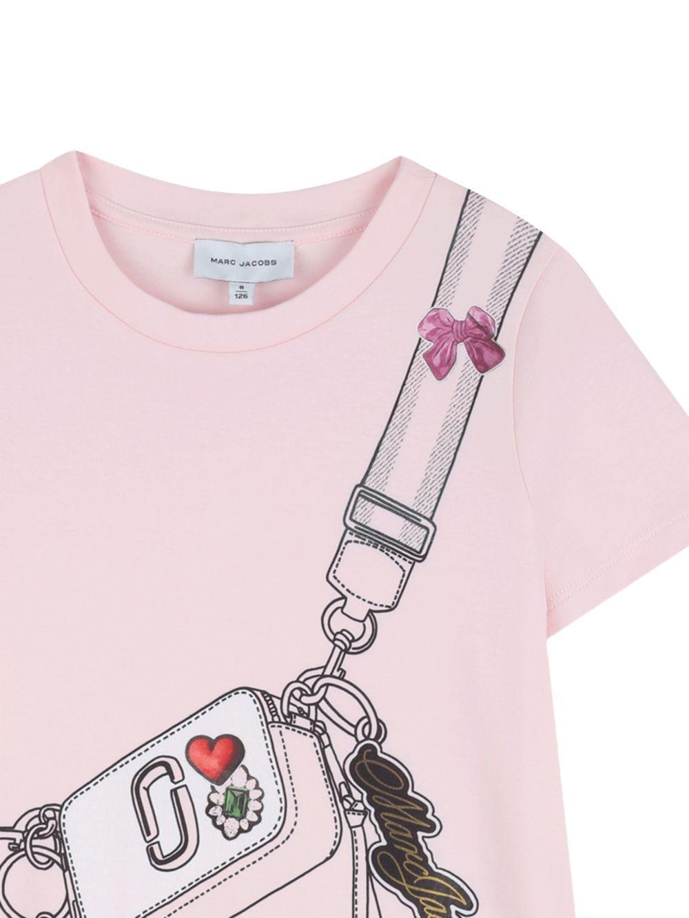 Abito per bambina The Marc Jacobs Kids rosa con dettaglio borsa - Rubino Kids