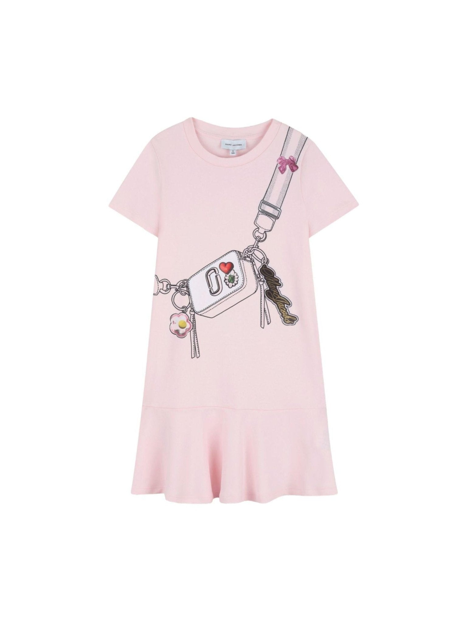 Abito per bambina The Marc Jacobs Kids rosa con dettaglio borsa - Rubino Kids