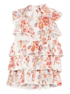 Abito per bambina Zimmermann Kids Awaken bianco a balze con volant - Rubino Kids