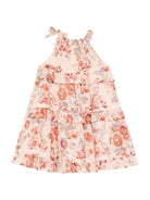 Abito per bambina Zimmermann Kids rosa con stampa floreale - Rubino Kids