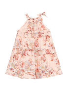 Abito per bambina Zimmermann Kids rosa con stampa floreale - Rubino Kids